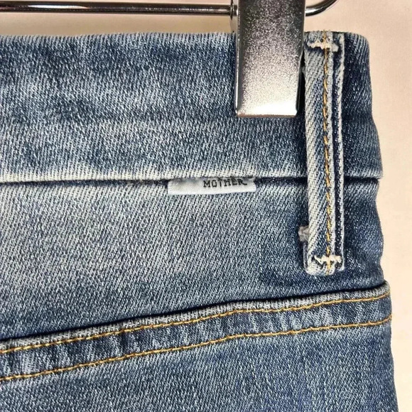 Mother High Waisted Looker Size 30 Jean Women Denim Distressed - Picture 6 of 9